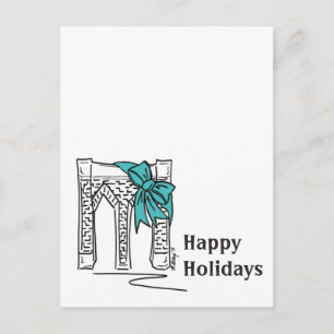 Cartes Pour Fêtes Annuelles Brooklyn Bridge Happy Holidays New York City NYC