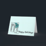 Cartes Pour Fêtes Annuelles Brooklyn Bridge Noël Hanoukka NYC Holiday<br><div class="desc">Les Cartes présentent une illustration originale d'un point de repère de New York, le Brooklyn Bridge, "habillé" pour la saison des fêtes. Parfait pour Hanoukka ou Noël ! Cette illustration de Chanukah est également disponible sur d'autres produits. Ne vois-tu pas ce que tu cherches ? Vous avez besoin d'aide pour...</div>