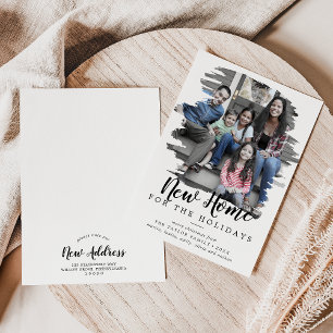 Cartes Pour Fêtes Annuelles Brossé Nouvelle Maison Pour Les Fêtes Photo