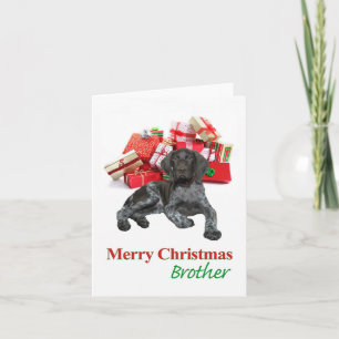Cartes Pour Fêtes Annuelles Brother grizzly brillant Joyeux Noël
