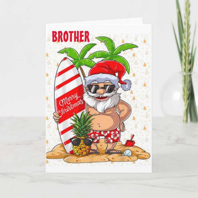CARTES POUR FÊTES ANNUELLES *BROTHER* TEMPS POUR DIFFUSER LA GRIPPE COOL À VOU (Devant)