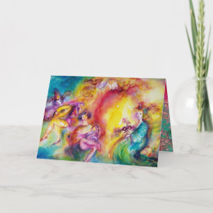 Cartes Pour Fêtes Annuelles BRÛLER LE CARNAVAL / Saint Valentin vénitien