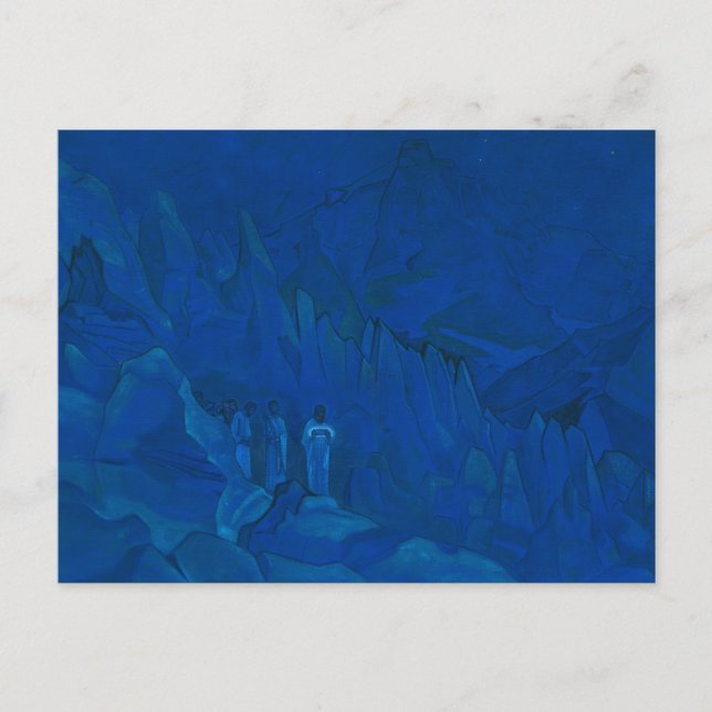 Cartes Pour Fêtes Annuelles Brûlure des ténèbres par Nicholas Roerich (Devant)