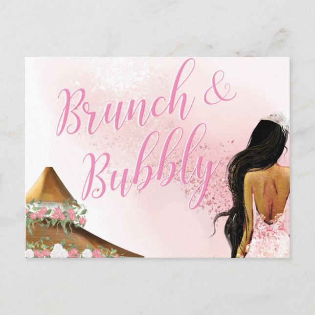 Cartes Pour Fêtes Annuelles Brunch & Bubbly (Devant)