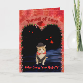 Cartes Pour Fêtes Annuelles Bubba dans le tunnel de l'amour