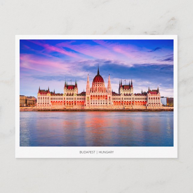 Cartes Pour Fêtes Annuelles Budapest et le Danube, Hongrie (Devant)