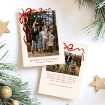 Budget Élégant Nœud Rouge Noël Deux Photo