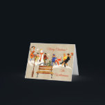 Cartes Pour Fêtes Annuelles Budget Enfants Jouant Charme Art Déco Christma<br><div class="desc">De Charm Design Studio — faites un pas en arrière dans le temps avec cette scène de neige de vacances vintage / rétro. Celui-ci — Les enfants jouent dans la neige est principalement une illustration Vintage Art déco Volland en hiver. Et vous pouvez personnaliser avec votre nom de famille —...</div>