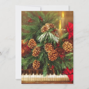 Cartes Pour Fêtes Annuelles budget piano de Noël mini