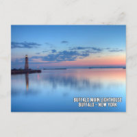 Buffalo Main Lighthouse Buffalo - New York Postcar