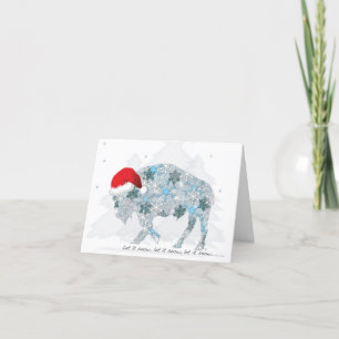 Cartes Pour Fêtes Annuelles Buffle de Noël