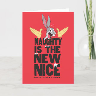 Cartes Pour Fêtes Annuelles BUGS BUNNY™ "Naughty Is The New Nice"