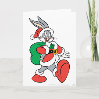 Cartes Pour Fêtes Annuelles BUGS BUNNY™ Père Noël