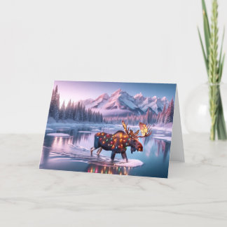 CARTES POUR FÊTES ANNUELLES BULL MOOSE NOËL - NOËL ARBRE DÉTRUIT