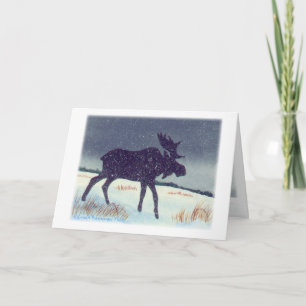 Cartes Pour Fêtes Annuelles Bull Moose Painting