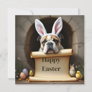 Cartes Pour Fêtes Annuelles Bulldog anglais et le message
