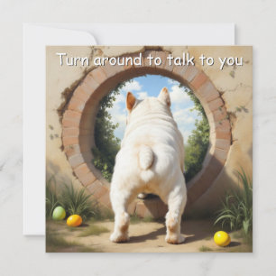 Cartes Pour Fêtes Annuelles Bulldog anglais - Pâques