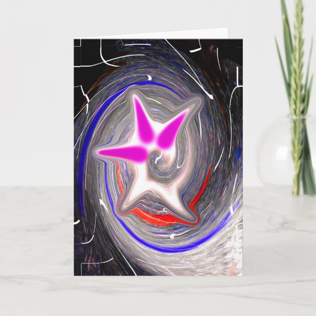 Cartes Pour Fêtes Annuelles Bulle cosmique explosive (Devant)