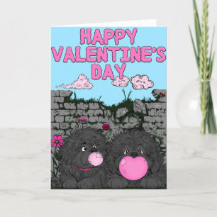 Cartes Pour Fêtes Annuelles Bulles d'Amour (vierge à l'intérieur)