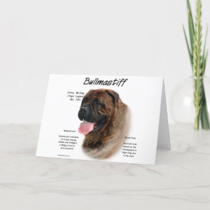 Cartes Pour Fêtes Annuelles Bullmastiff (broche)