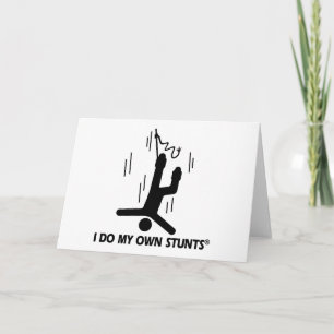 Cartes Pour Fêtes Annuelles Bungee Sauter Mes Propres Têtes