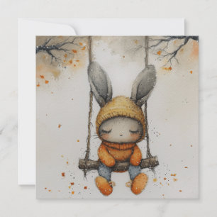 Cartes Pour Fêtes Annuelles Bunnies au coeur : Messages Radieux 🐇 🐰 Digital