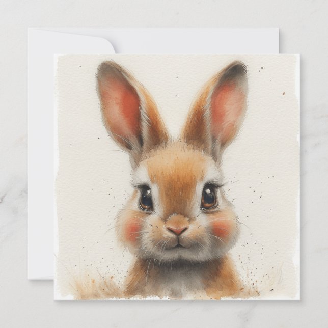 Cartes Pour Fêtes Annuelles Bunnies Enchanteurs : Notes Whimsical 🐇 🐰 Digita (Devant)