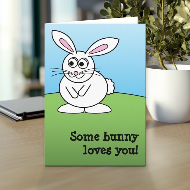 Cartes Pour Fêtes Annuelles Bunny - Je préférerais être l'agriculture ! animal (Custom Greeting Card with Photo)