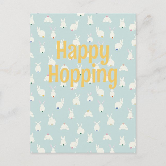 Cartes Pour Fêtes Annuelles Bunny Tails (Devant)