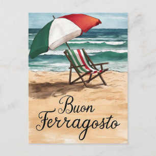 Cartes Pour Fêtes Annuelles Buon Ferragosto fête italienne