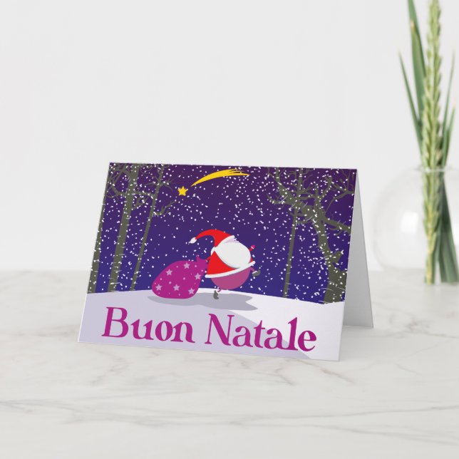 Cartes Pour Fêtes Annuelles Buon Natale (Devant)