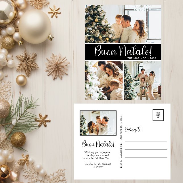 Cartes Pour Fêtes Annuelles Buon Natale 4 Photo (Créateur téléchargé)