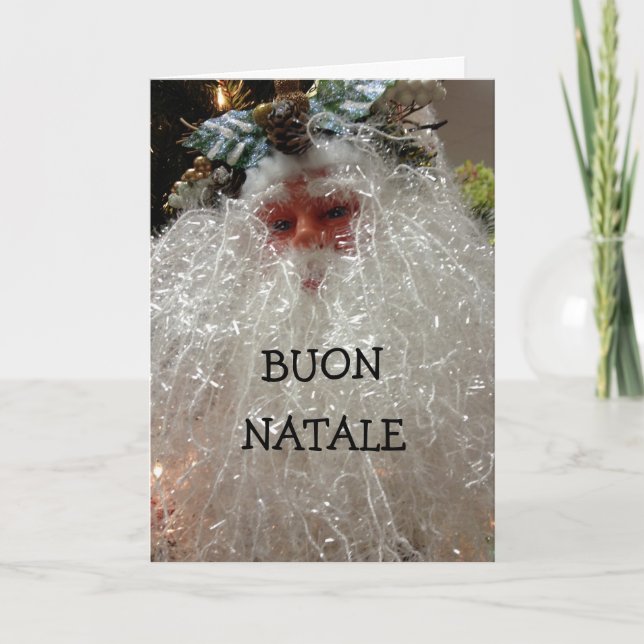 CARTES POUR FÊTES ANNUELLES BUON NATALE/BUON ANNO ! SALUT ITALIEN (Devant)