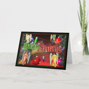 Cartes Pour Fêtes Annuelles Buon Natale Italian Happy Holidays