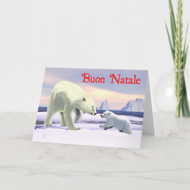 Cartes Pour Fêtes Annuelles Buon Natale - Mama Nez Meilleur (Devant)
