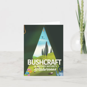 Cartes Pour Fêtes Annuelles Bushcraft 'Visitez la nature mère' sauvage