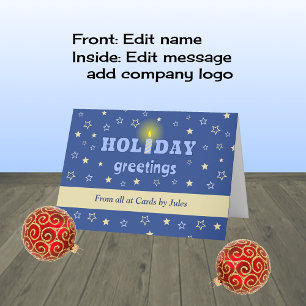 Cartes Pour Fêtes Annuelles Business customized winter greetings candle