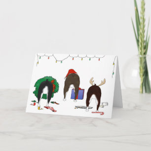 Cartes Pour Fêtes Annuelles Butt A Boston Terrier Christmas