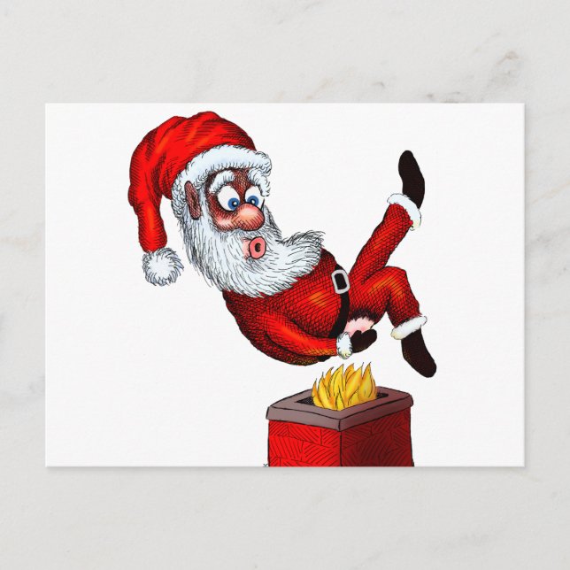 Cartes Pour Fêtes Annuelles Butt de Santa Hot (Devant)
