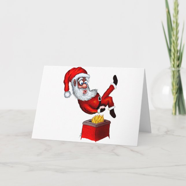 Cartes Pour Fêtes Annuelles Butt de Santa Hot (Devant)