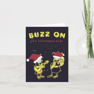 Cartes Pour Fêtes Annuelles Buzz drôle sur Rock Silly Noël Humour Noir