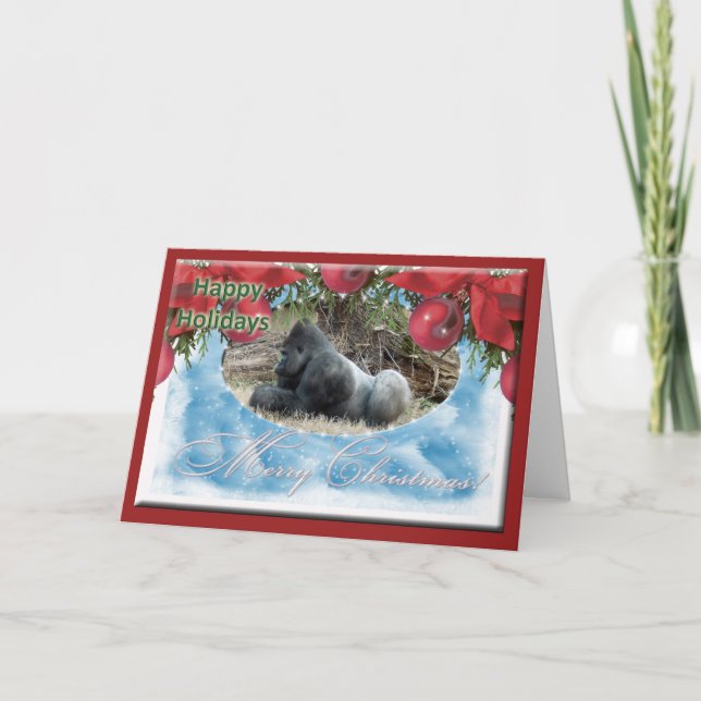 Cartes Pour Fêtes Annuelles c-gorilla-176-s (Devant)