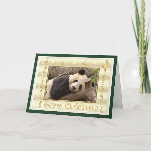 Cartes Pour Fêtes Annuelles c-panda-296 (Devant)