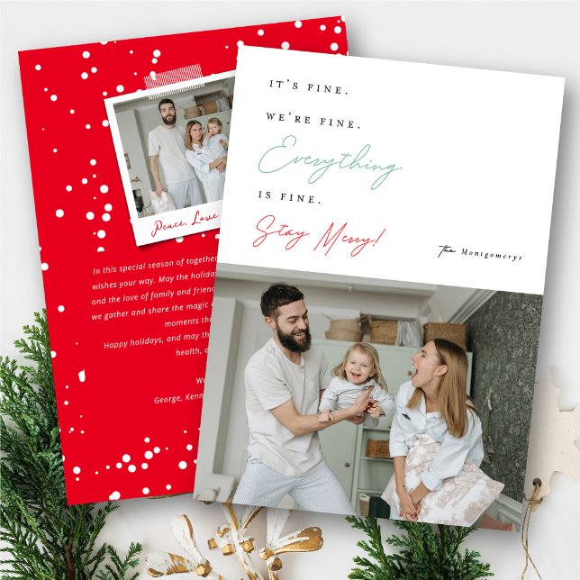 Cartes Pour Fêtes Annuelles Ça va, tout va bien, tout va bien... (Créateur téléchargé)