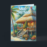 Cartes Pour Fêtes Annuelles Cabane Tropicale Noël Palm Tree Beach Lumières<br><div class="desc">Cabine de Noël Tropical Palm Tree Beach Lights S'il vous plaît suivez-moi; je crée de nouveaux designs et produits tous les jours! N'hésitez pas à me contacter pour vos besoins en design.</div>