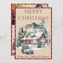 Cabine de journal dans les montagnes Noël 1 Photo