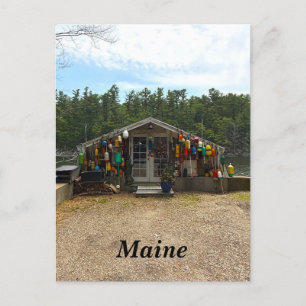 Cartes Pour Fêtes Annuelles Cabine rustique dans le Maine