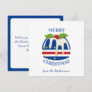 Cartes Pour Fêtes Annuelles CABO VERDE Cap-Vert Pouding de Noël festif Noë