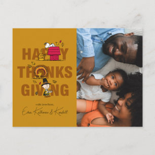 Cartes Pour Fêtes Annuelles cacahuètes   BON THANKSGIVING
