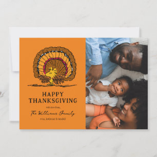 Cartes Pour Fêtes Annuelles cacahuètes Bon thanksgiving Woodstock Turquie